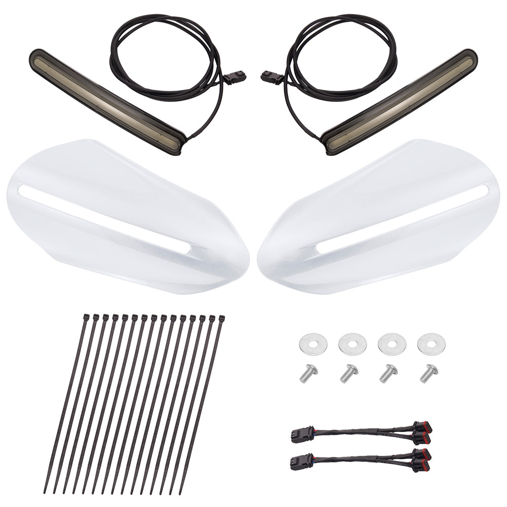 Mats-Csrewy Color-Matched Hand Guards with LED For '93–'26 Harley Touring & Softail