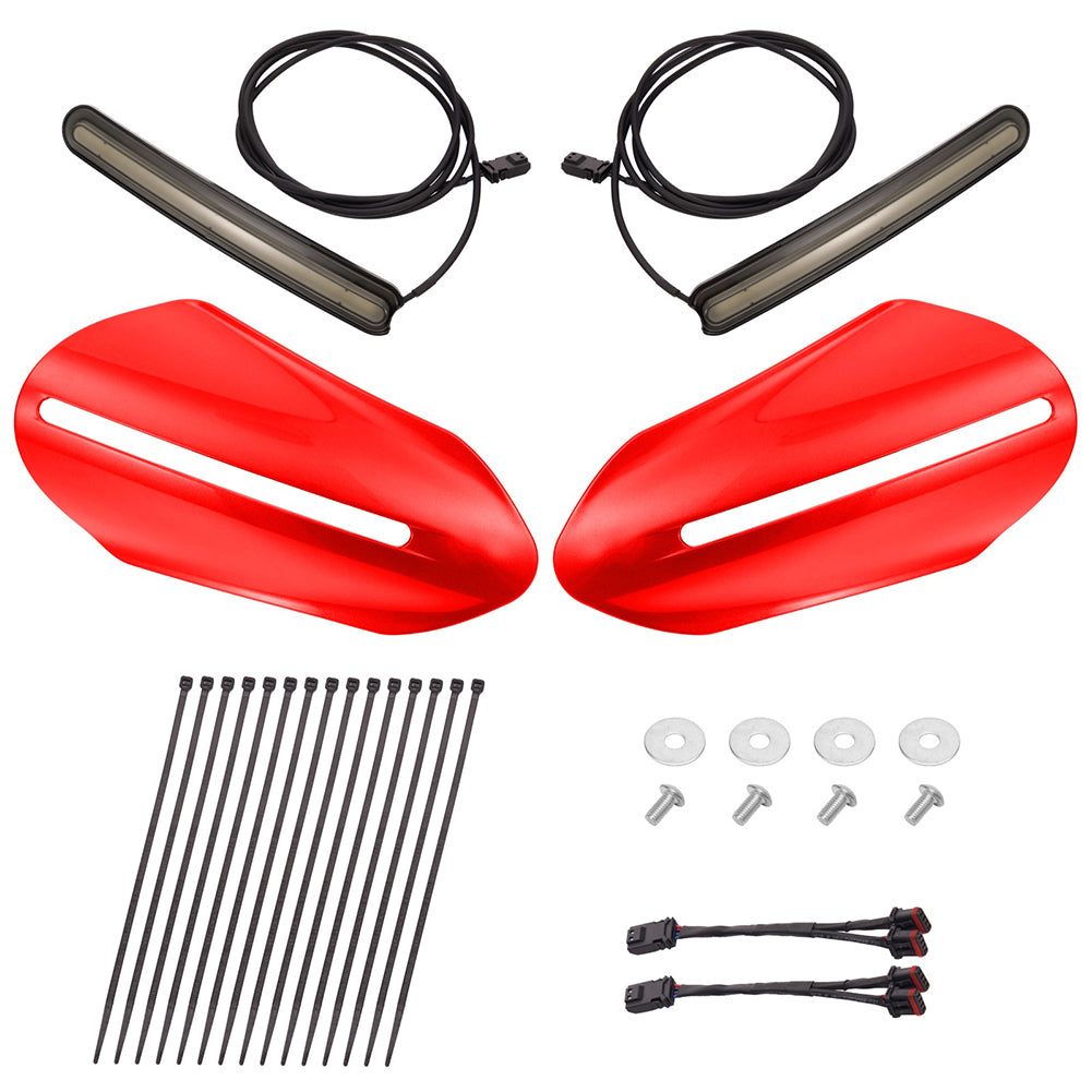 Color Matched Harley Hand Guards with LED for Touring & Softails
