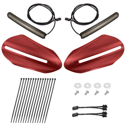 Color Matched Harley Hand Guards with LED for Touring & Softails