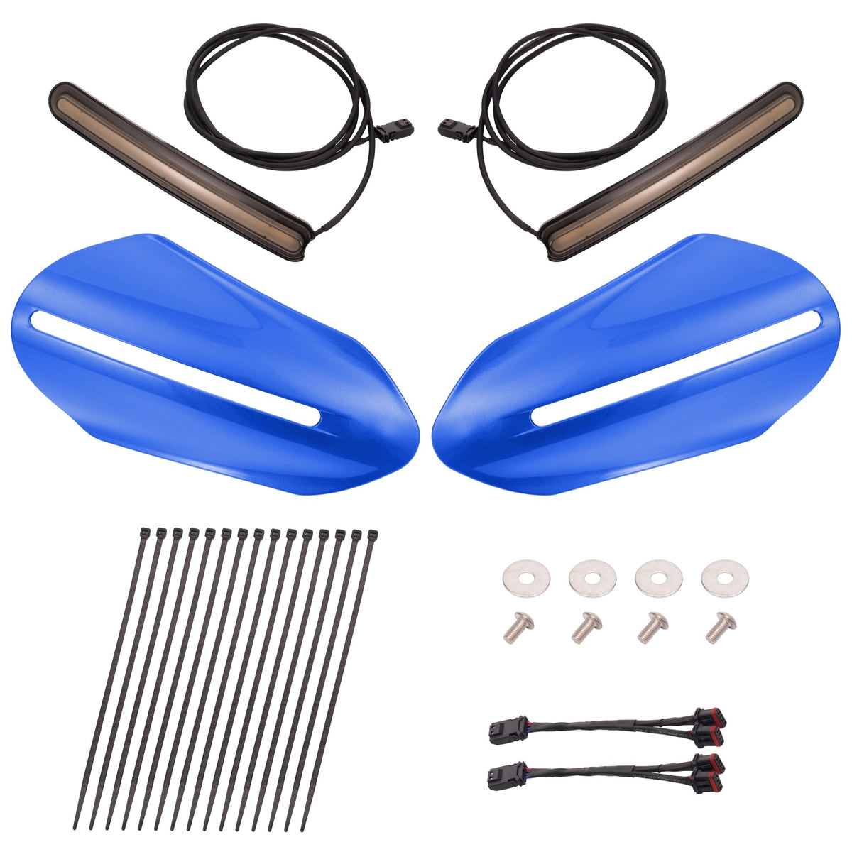 Mats-Csrewy Color-Matched Hand Guards with LED For '93–'26 Harley Touring & Softail