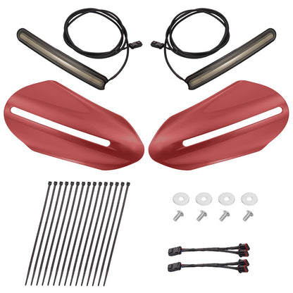 Color Matched Harley Hand Guards with LED for Touring & Softails