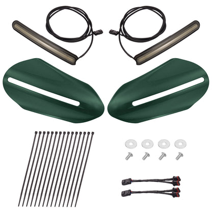 Color Matched Harley Hand Guards with LED for Touring & Softails