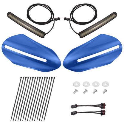 Color Matched Harley Hand Guards with LED for Touring & Softails