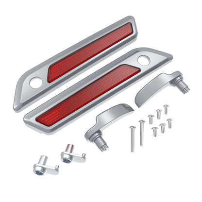 SADDLEBAG LID LEVER & LATCH COVER SET KIT FOR 2014+ HARLEY TOURING