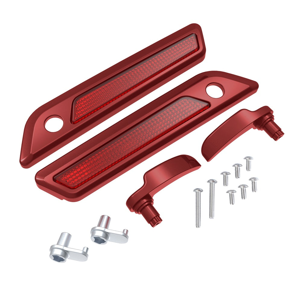 SADDLEBAG LID LEVER & LATCH COVER SET KIT FOR 2014+ HARLEY TOURING