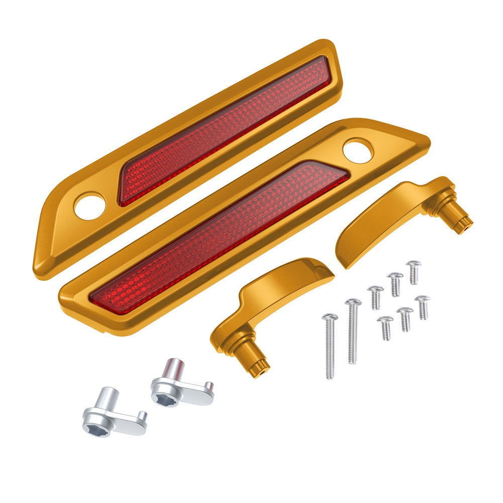 SADDLEBAG LID LEVER & LATCH COVER SET KIT FOR 2014+ HARLEY TOURING