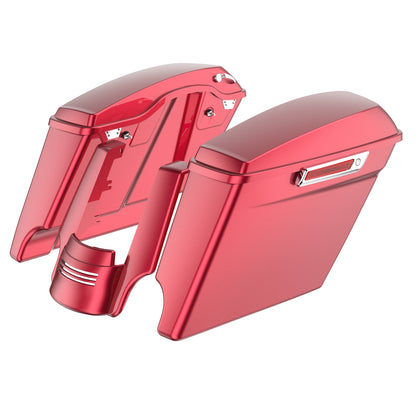 STRETCHED SADDLEBAG BOTTOMS WITH LIDS & STRETCHED REAR FENDER EXTENSION FOR 2014+ TOURING