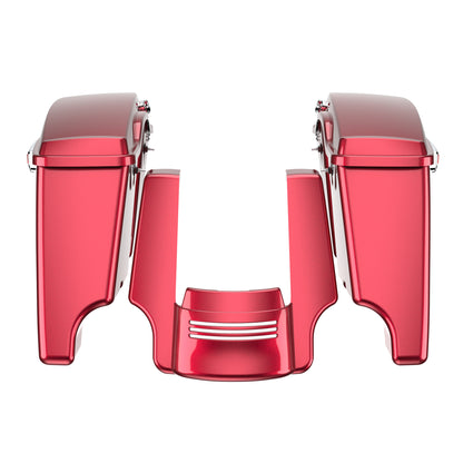 STRETCHED SADDLEBAG BOTTOMS WITH LIDS & STRETCHED REAR FENDER EXTENSION FOR 2014+ TOURING