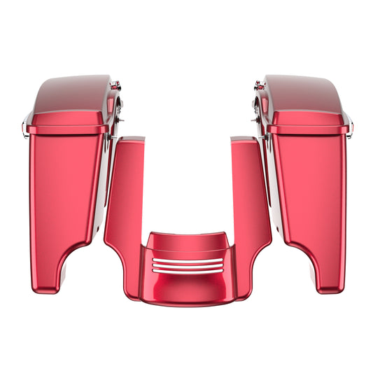 STRETCHED SADDLEBAG BOTTOMS WITH LIDS & STRETCHED REAR FENDER EXTENSION FOR 2014+ TOURING