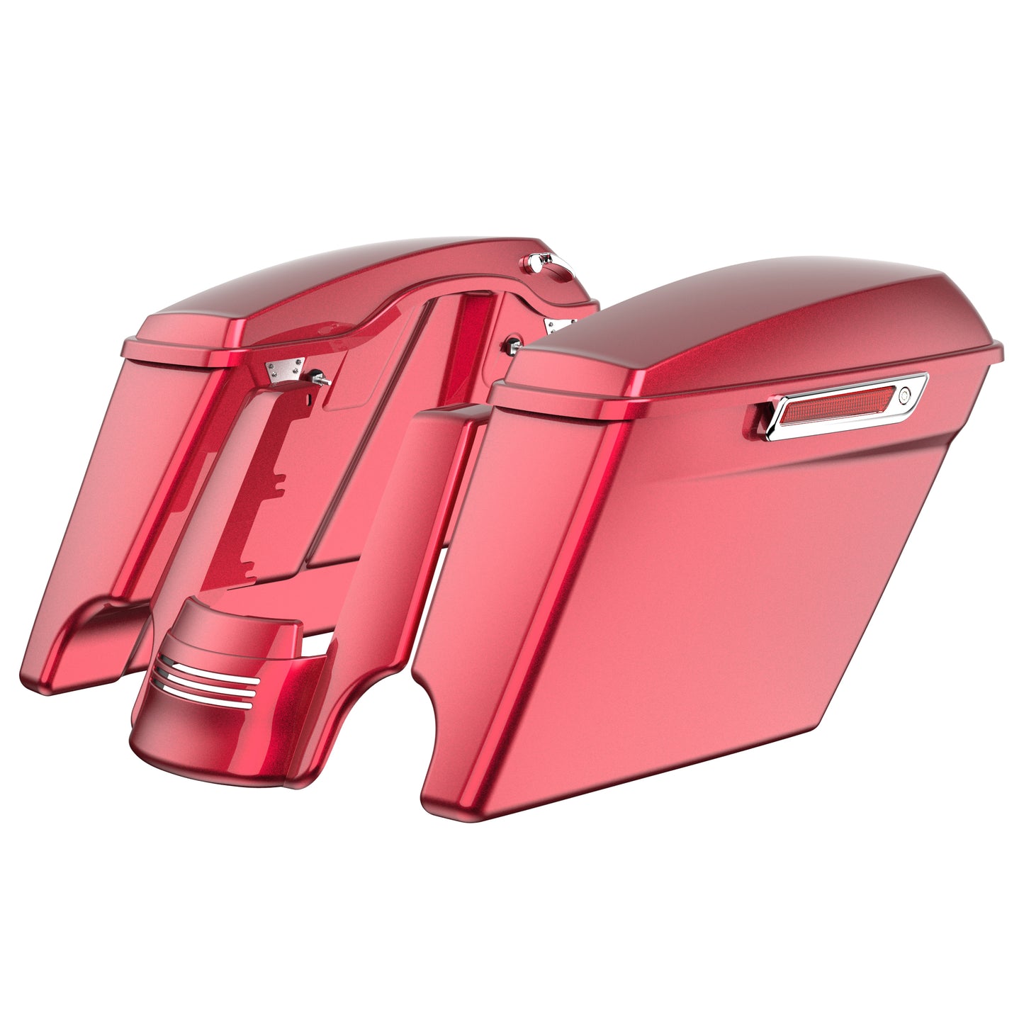 STRETCHED SADDLEBAG BOTTOMS WITH LIDS & STRETCHED REAR FENDER EXTENSION FOR 2014+ TOURING