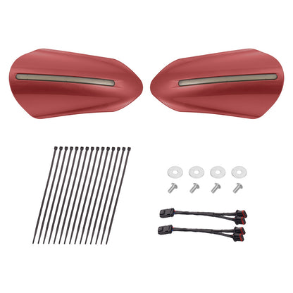 Color Matched Harley Hand Guards with LED for Touring & Softails