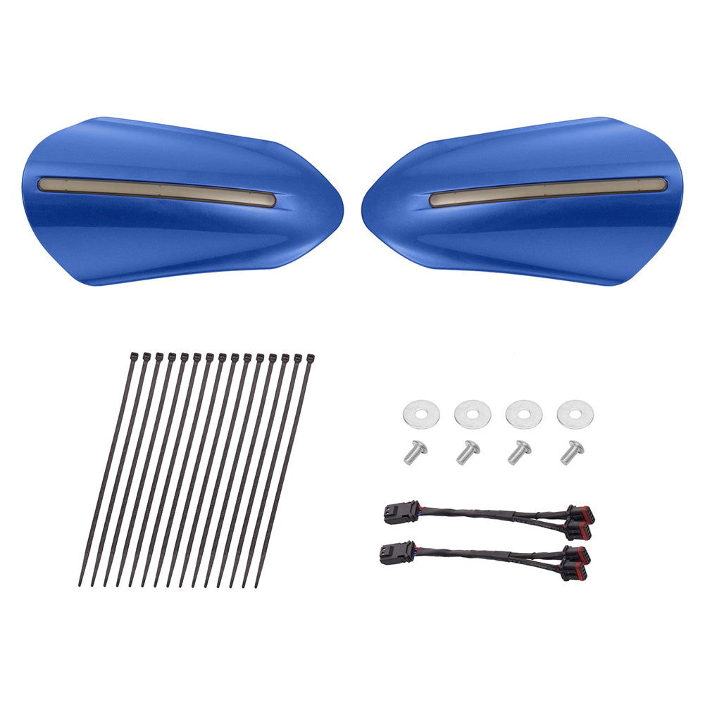Mats-Csrewy Color-Matched Hand Guards with LED For '93–'26 Harley Touring & Softail