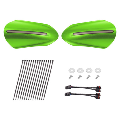 Color Matched Harley Hand Guards with LED for Touring & Softails