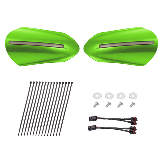 Color Matched Harley Hand Guards with LED for Touring & Softails