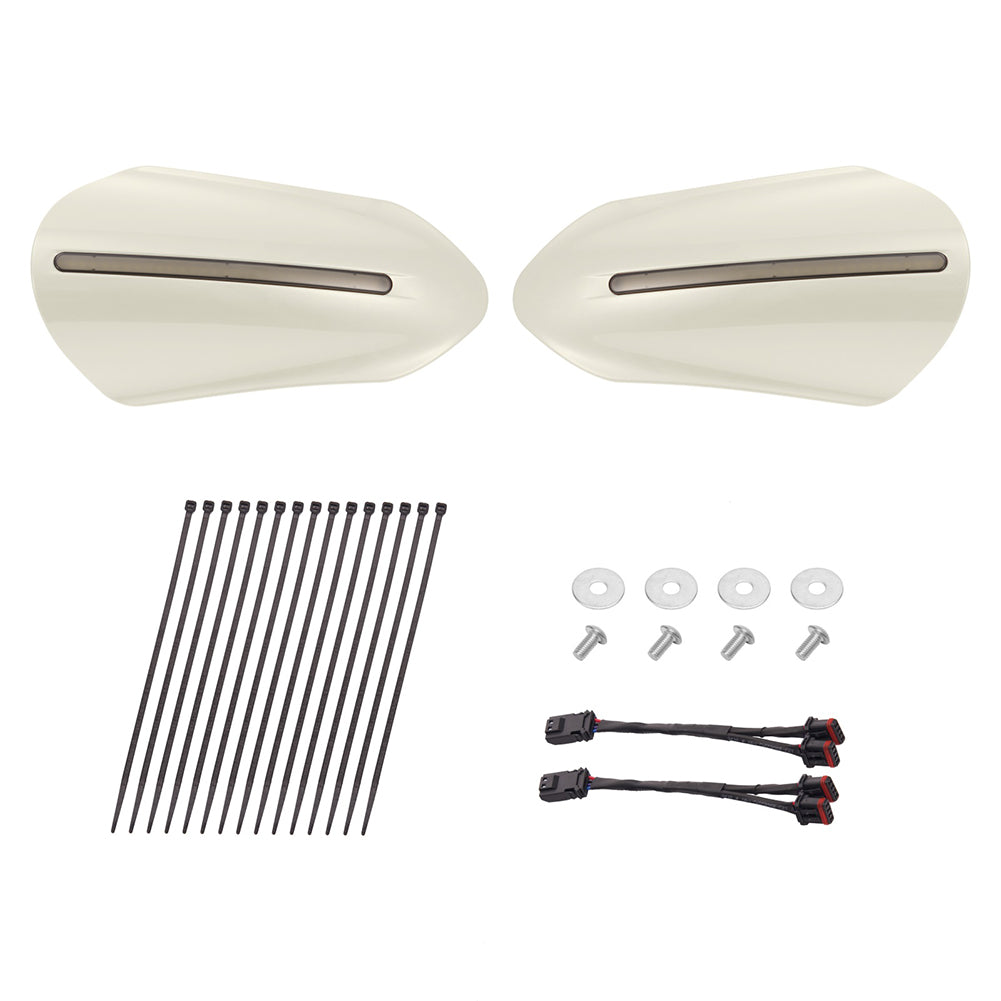 Mats-Csrewy Color-Matched Hand Guards with LED For '93–'26 Harley Touring & Softail