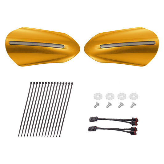 Color Matched Harley Hand Guards with LED for Touring & Softails