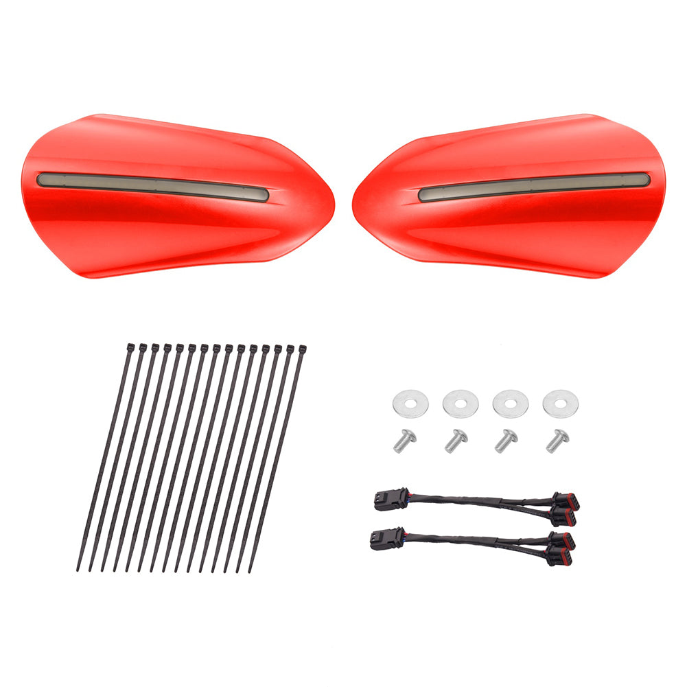 Mats-Csrewy Color-Matched Hand Guards with LED For '93–'26 Harley Touring & Softail