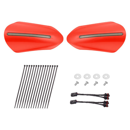 Color Matched Harley Hand Guards with LED for Touring & Softails