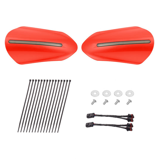 Color Matched Harley Hand Guards with LED for Touring & Softails