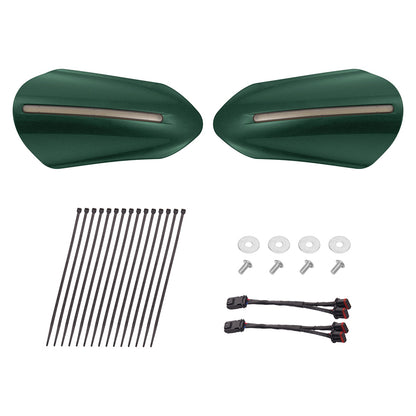 Color Matched Harley Hand Guards with LED for Touring & Softails
