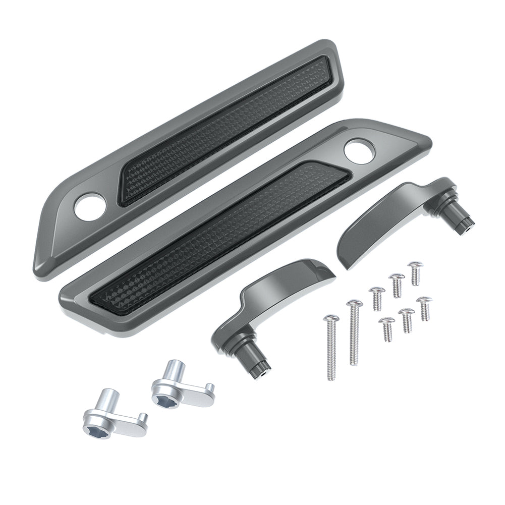 SADDLEBAG LID LEVER & LATCH COVER SET KIT FOR 2014+ HARLEY TOURING