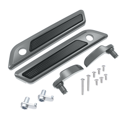 SADDLEBAG LID LEVER & LATCH COVER SET KIT FOR 2014+ HARLEY TOURING