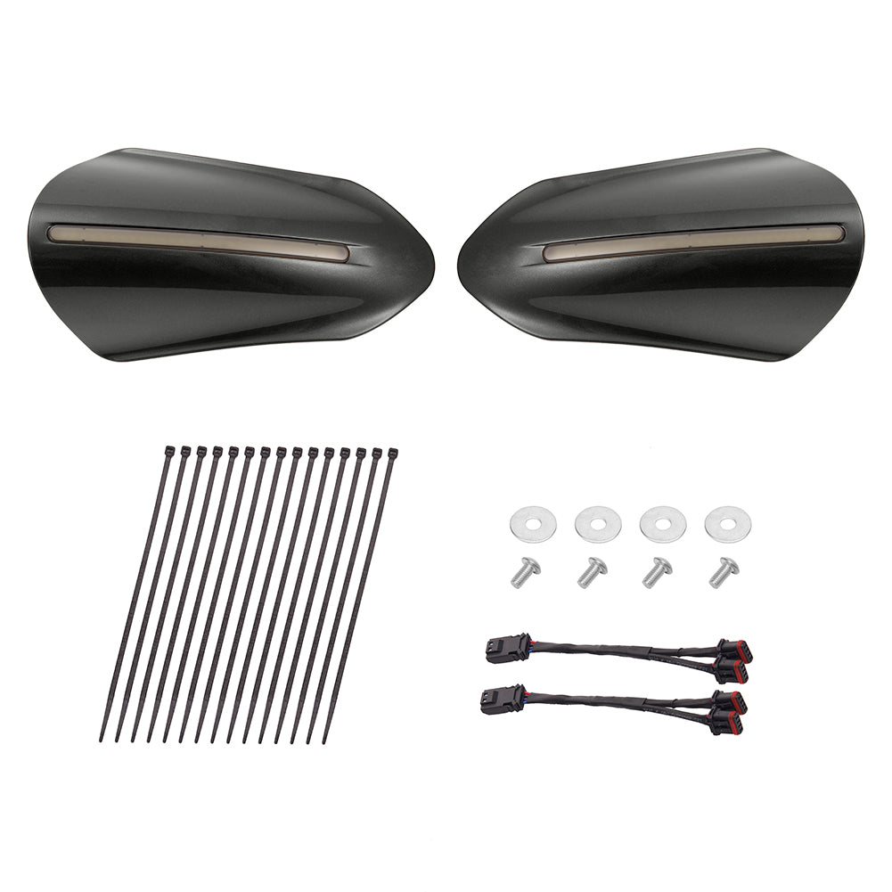 Mats-Csrewy Color-Matched Hand Guards with LED For '93–'26 Harley Touring & Softail
