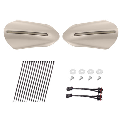 Color Matched Harley Hand Guards with LED for Touring & Softails