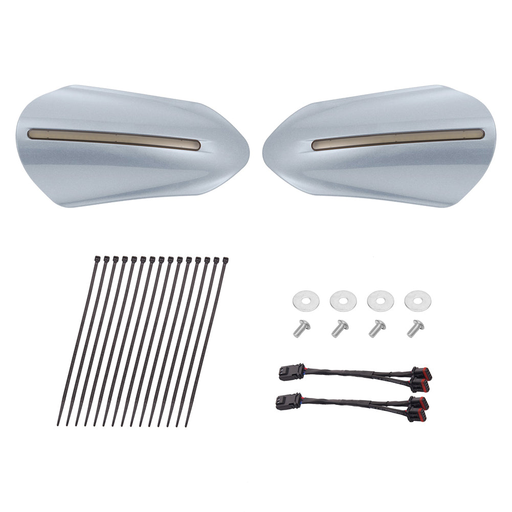 Mats-Csrewy Color-Matched Hand Guards with LED For '93–'26 Harley Touring & Softail