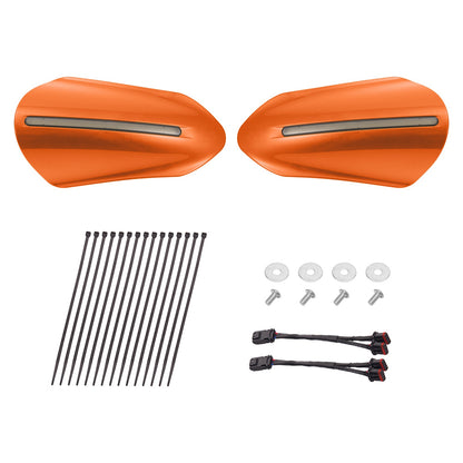 Color Matched Harley Hand Guards with LED for Touring & Softails