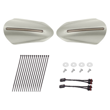 Color Matched Harley Hand Guards with LED for Touring & Softails