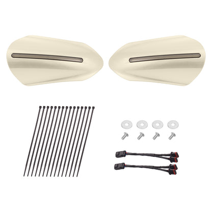 Color Matched Harley Hand Guards with LED for Touring & Softails