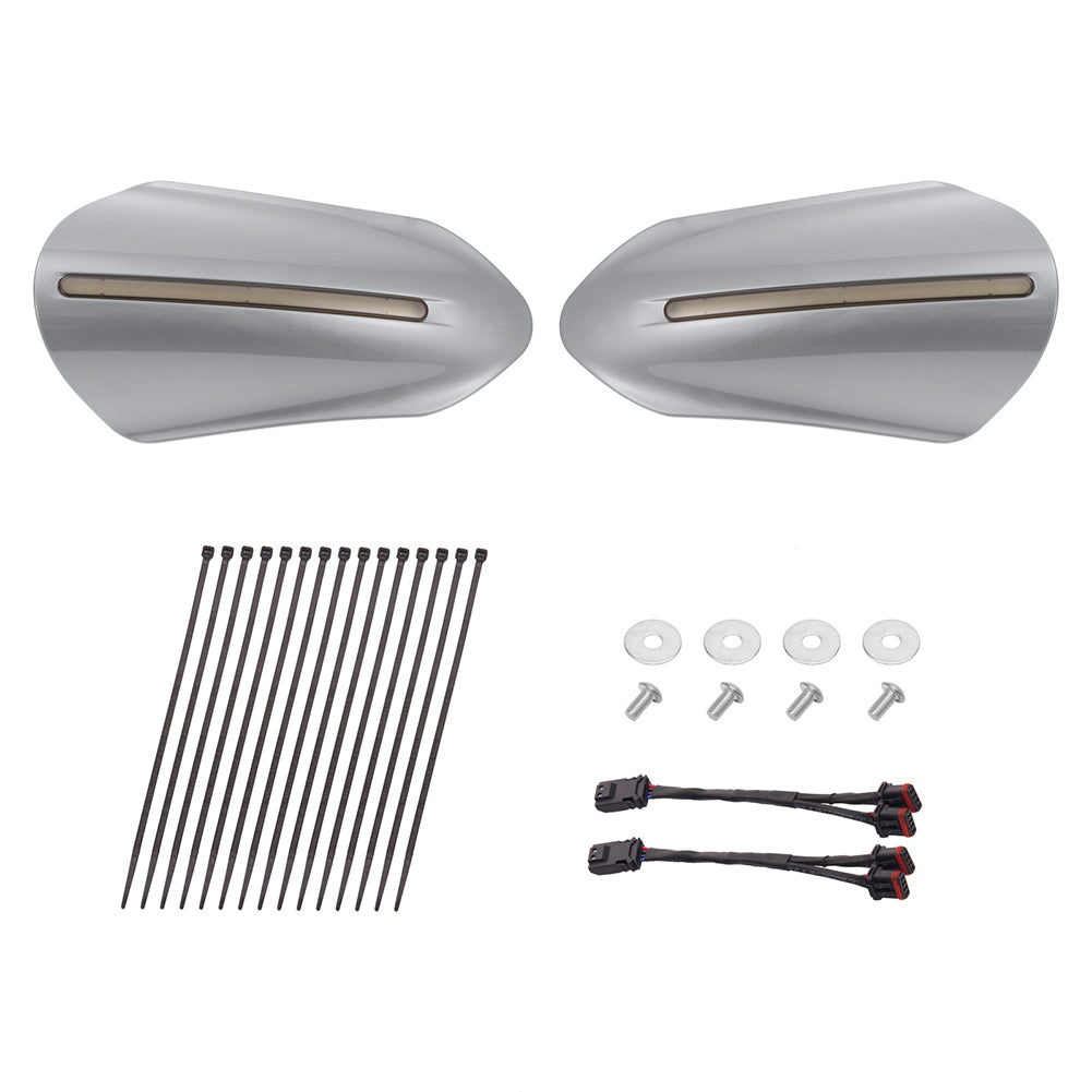 Mats-Csrewy Color-Matched Hand Guards with LED For '93–'26 Harley Touring & Softail