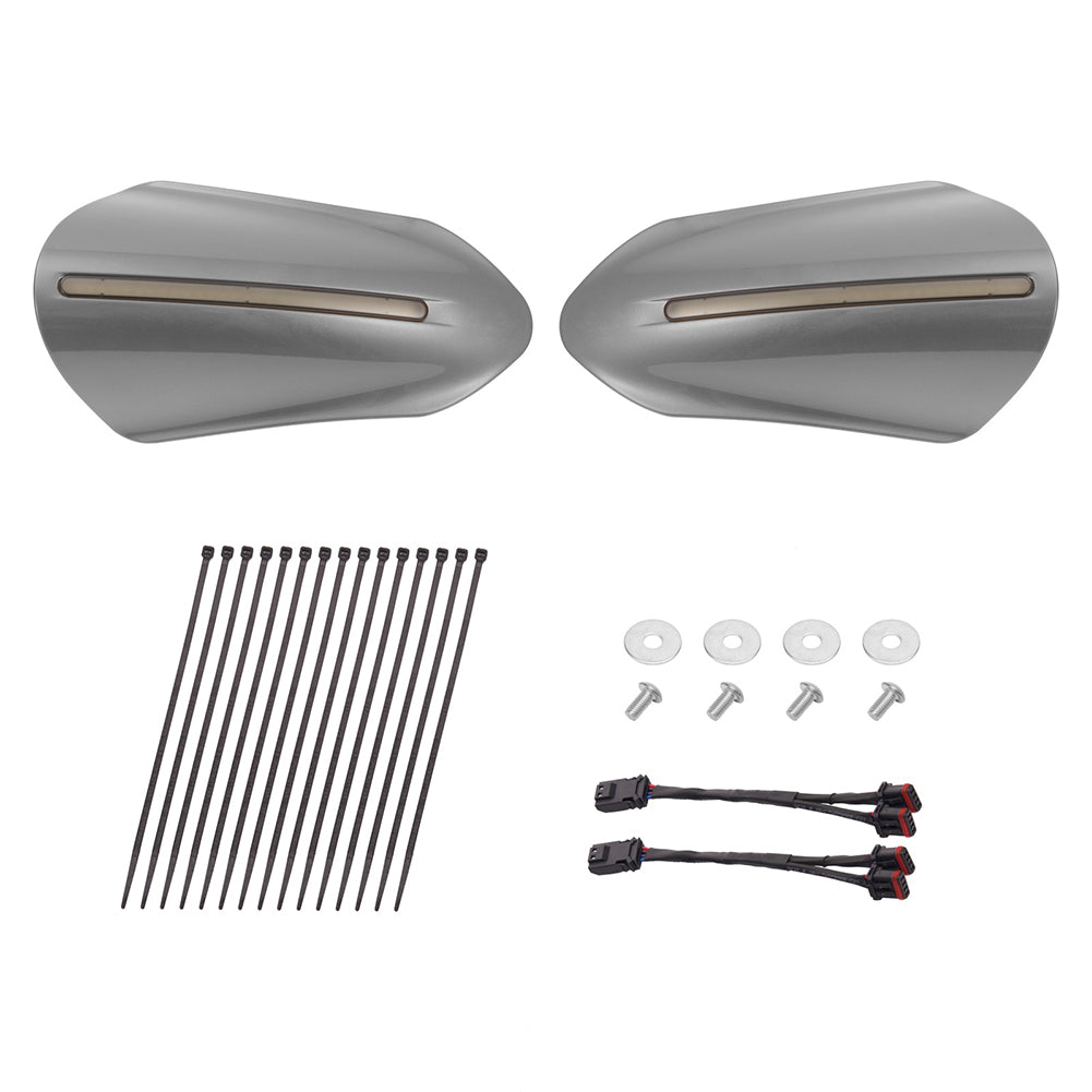 Mats-Csrewy Color-Matched Hand Guards with LED For '93–'26 Harley Touring & Softail