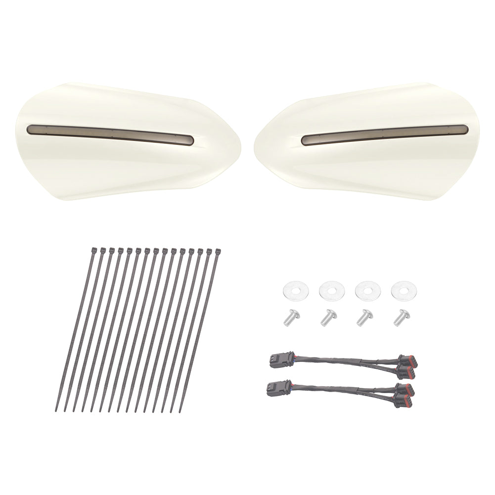 Mats-Csrewy Color-Matched Hand Guards with LED For '93–'26 Harley Touring & Softail