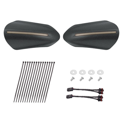 Color Matched Harley Hand Guards with LED for Touring & Softails
