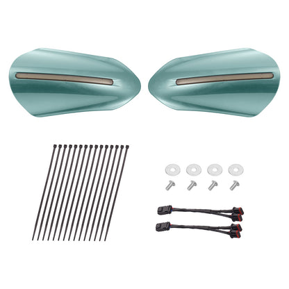 Color Matched Harley Hand Guards with LED for Touring & Softails