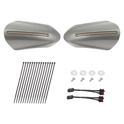 Color Matched Harley Hand Guards with LED for Touring & Softails