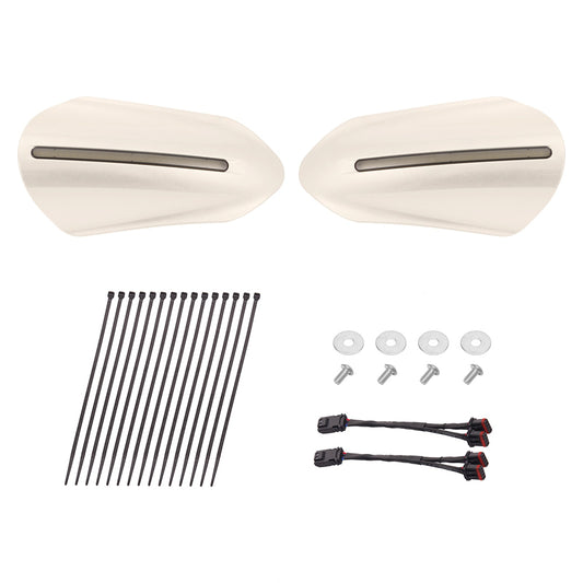 Color Matched Harley Hand Guards with LED for Touring & Softails