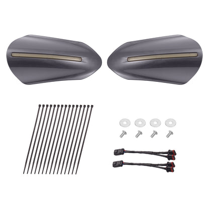 Color Matched Harley Hand Guards with LED for Touring & Softails