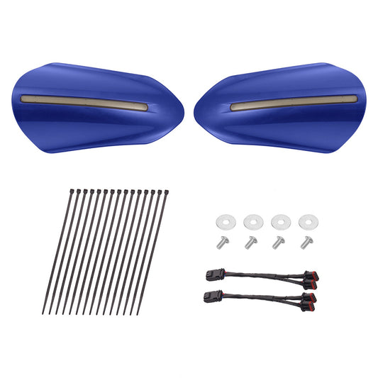 Color Matched Harley Hand Guards with LED for Touring & Softails