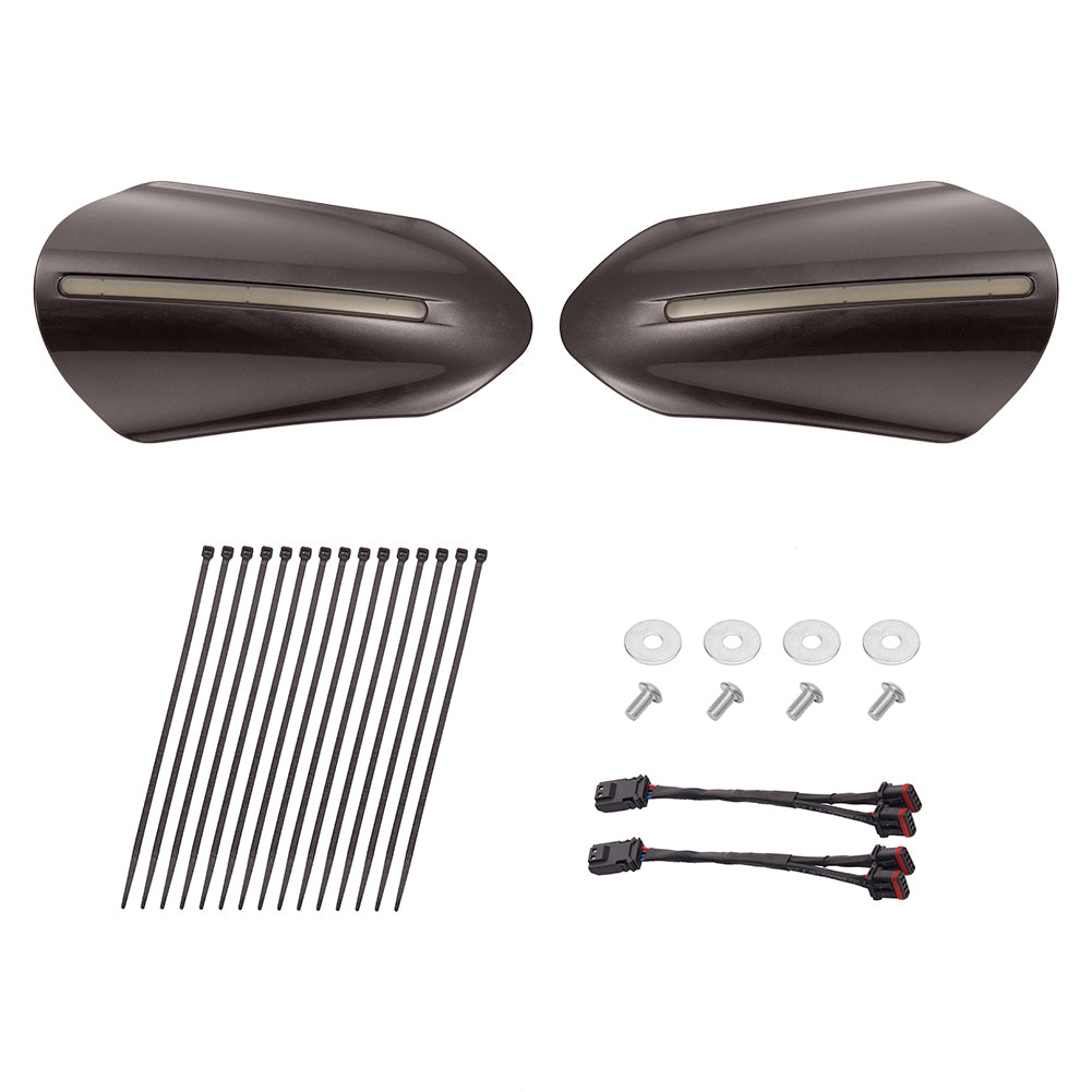 Mats-Csrewy Color-Matched Hand Guards with LED For '93–'26 Harley Touring & Softail