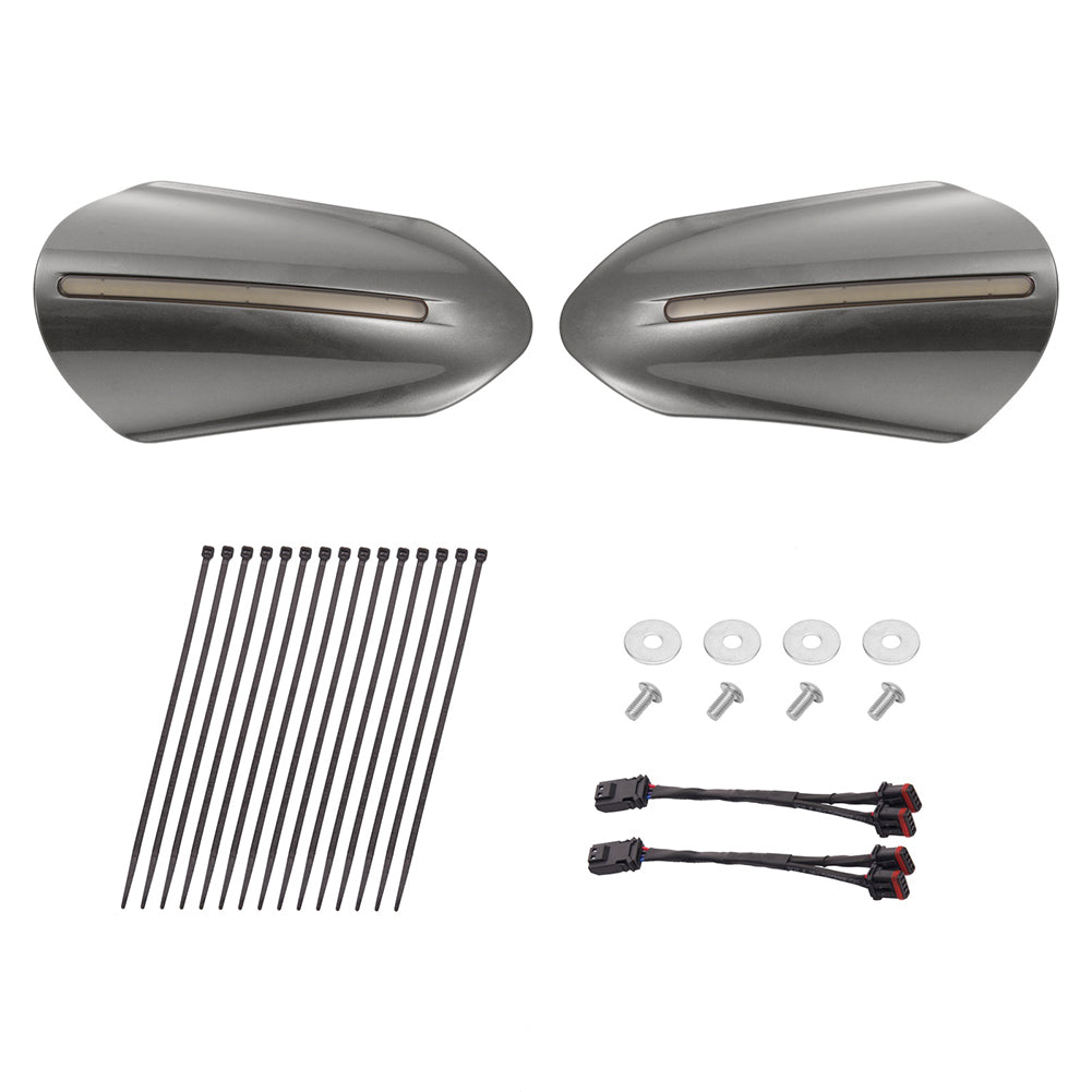 Mats-Csrewy Color-Matched Hand Guards with LED For '93–'26 Harley Touring & Softail