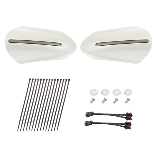 Color Matched Harley Hand Guards with LED for Touring & Softails