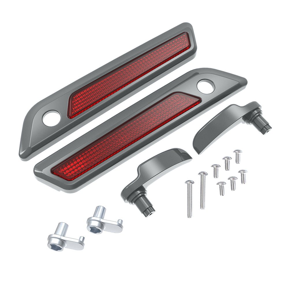 SADDLEBAG LID LEVER & LATCH COVER SET KIT FOR 2014+ HARLEY TOURING