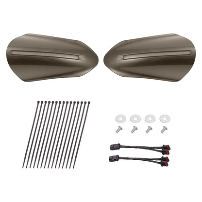 Color Matched Harley Hand Guards with LED for Touring & Softails