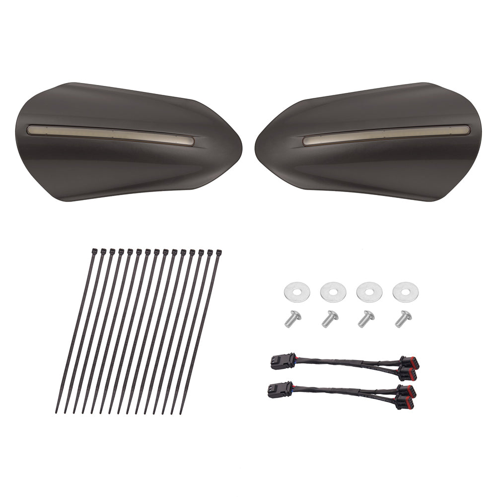 Mats-Csrewy Color-Matched Hand Guards with LED For '93–'26 Harley Touring & Softail