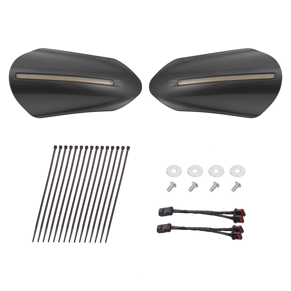 Mats-Csrewy Color-Matched Hand Guards with LED For '93–'26 Harley Touring & Softail