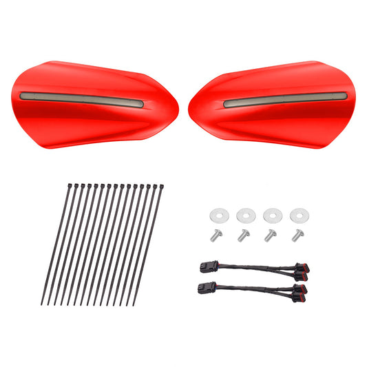 Color Matched Harley Hand Guards with LED for Touring & Softails