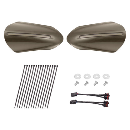 Color Matched Harley Hand Guards with LED for Touring & Softails